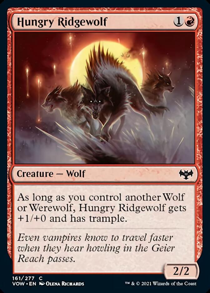 Hungry Ridgewolf [Innistrad: Crimson Vow] Magic: The Gathering