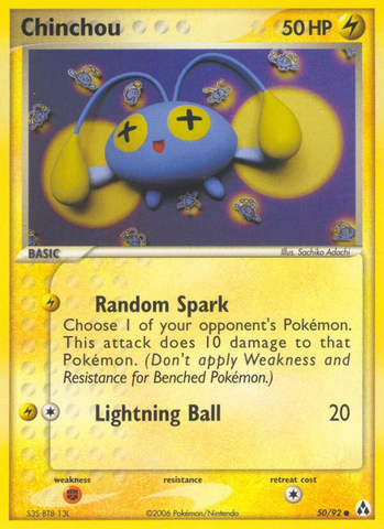 Chinchou (50/92) [EX: Legend Maker] Pokémon