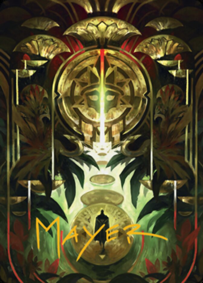 Jetmir's Garden 1 Art Card (Gold-Stamped Signature) [Streets of New Capenna Art Series] Magic: The Gathering