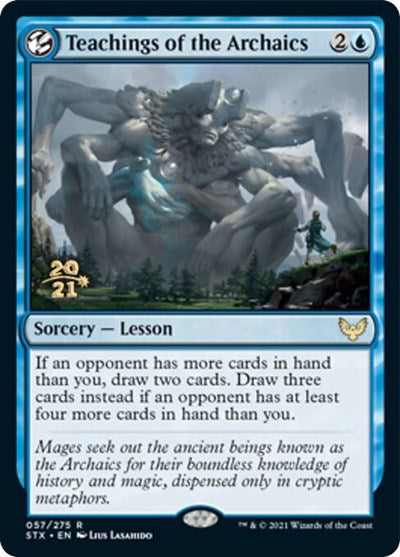 Teachings of the Archaics [Strixhaven: School of Mages Prerelease Promos] Magic: The Gathering