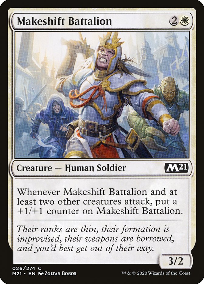 Makeshift Battalion [Core Set 2021] Magic: The Gathering