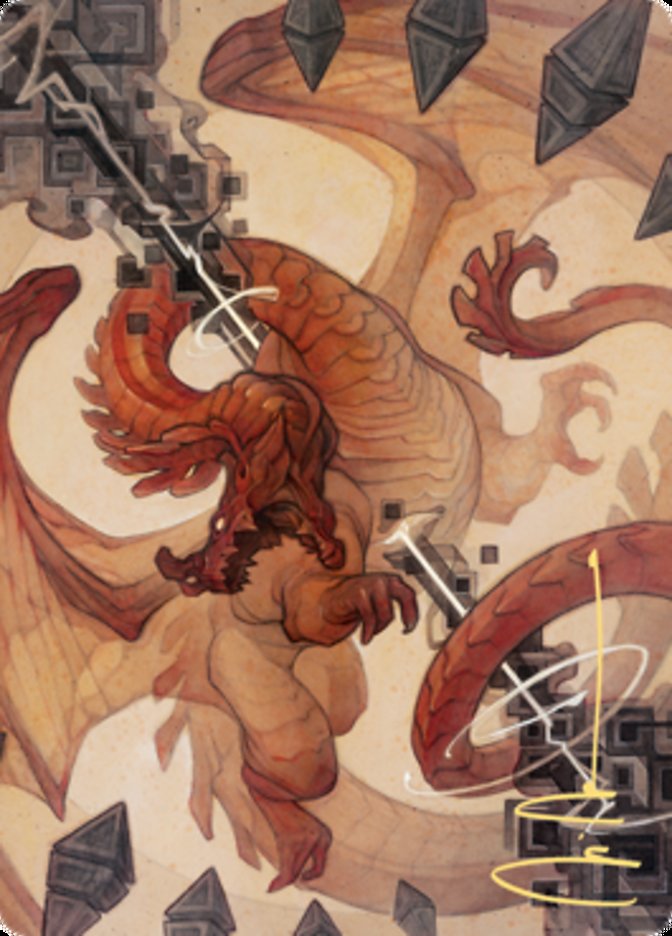 Soul Shatter Art Card (Gold-Stamped Signature) [Zendikar Rising Art Series] Magic: The Gathering