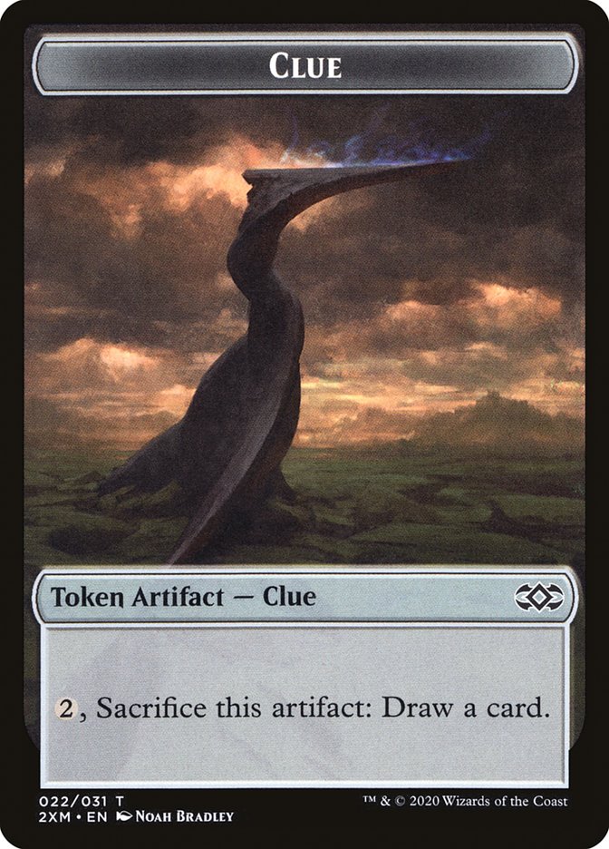 Clue Token [Double Masters Tokens] Magic: The Gathering