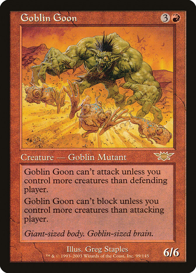 Goblin Goon [Legions] Magic: The Gathering