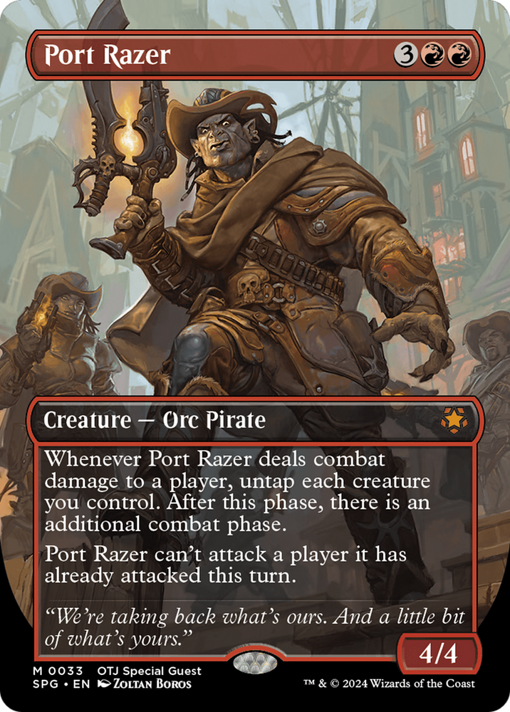 Port Razer (Borderless) [Outlaws of Thunder Junction Special Guests] Magic: The Gathering