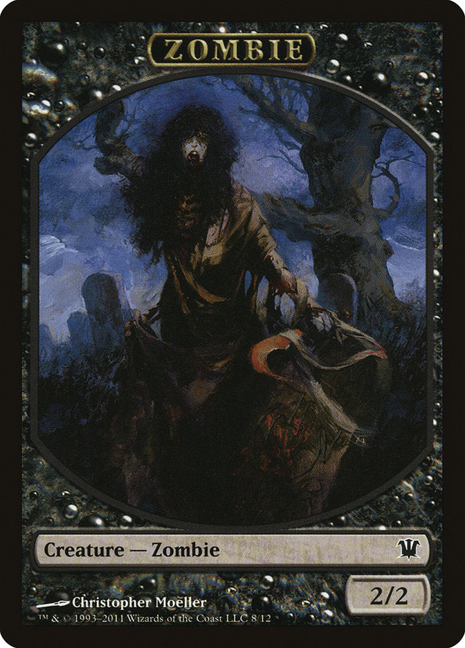 Zombie Token (8/12) [Innistrad Tokens] Magic: The Gathering