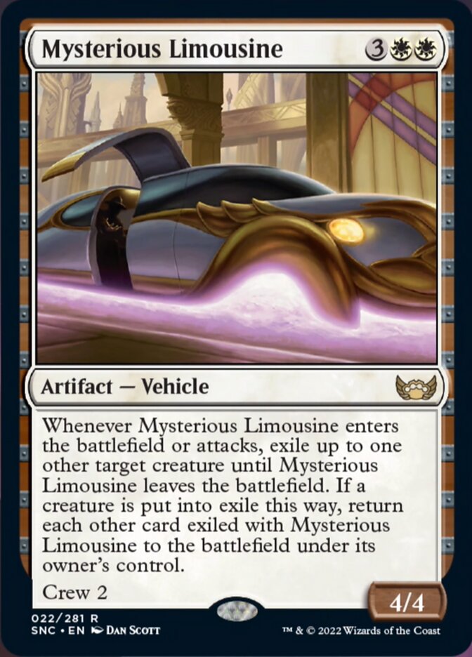 Mysterious Limousine [Streets of New Capenna] Magic: The Gathering