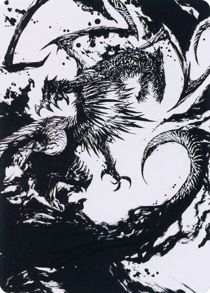 Skithiryx, the Blight Dragon Art Card [March of the Machine Art Series] Magic: The Gathering