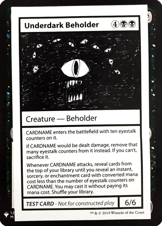 Underdark Beholder [Mystery Booster Playtest Cards] Magic: The Gathering