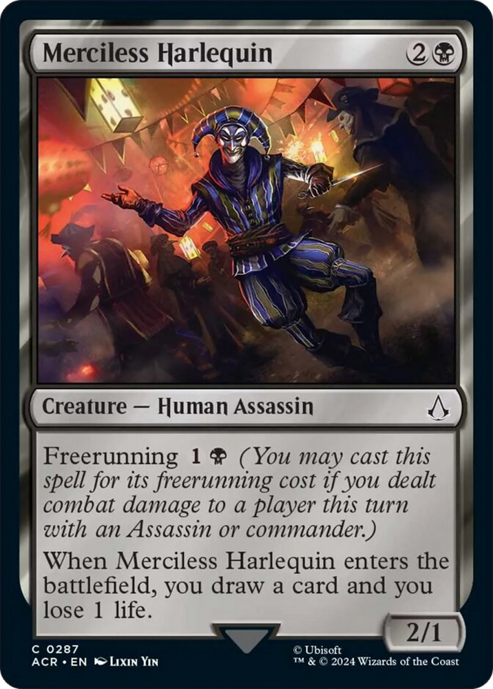 Merciless Harlequin [Assassin's Creed] Magic: The Gathering