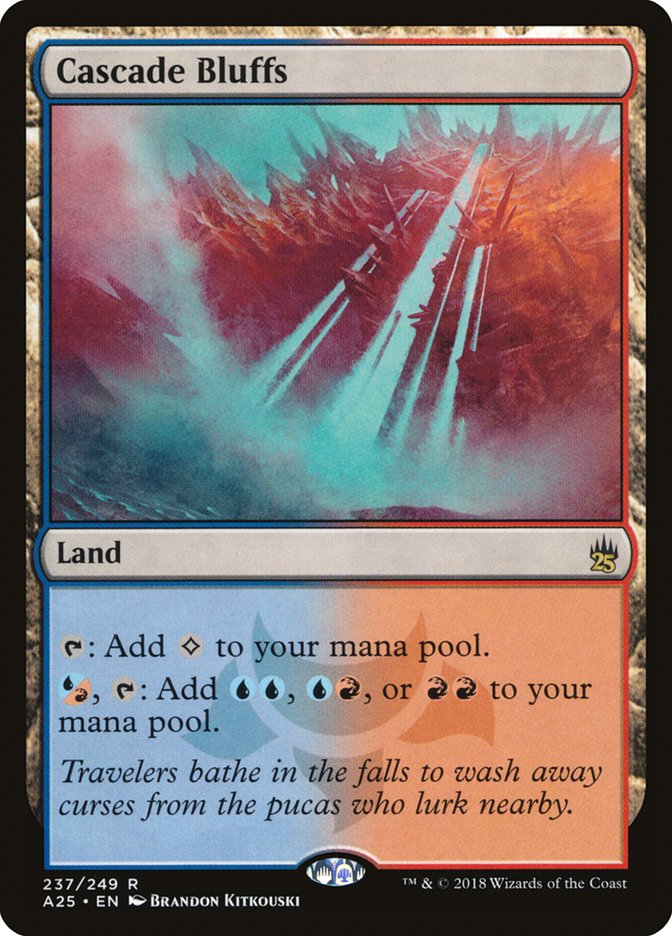 Cascade Bluffs [Masters 25] Magic: The Gathering