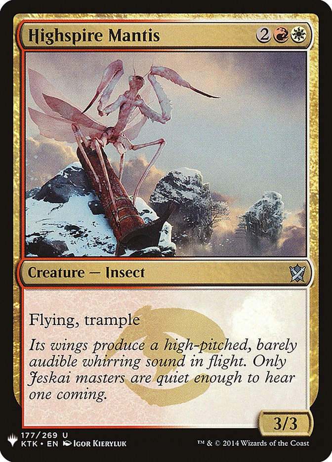 Highspire Mantis [Mystery Booster] Magic: The Gathering