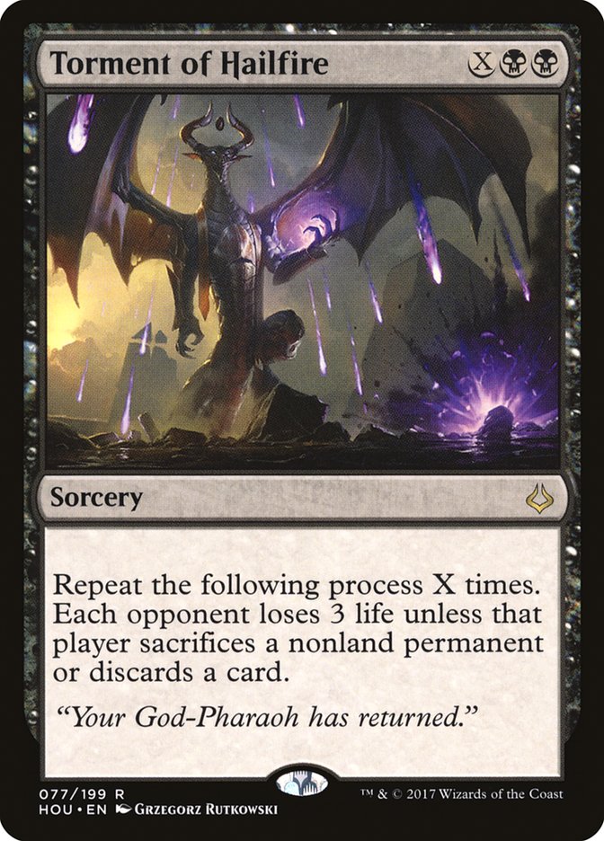 Torment of Hailfire [Hour of Devastation] Magic: The Gathering