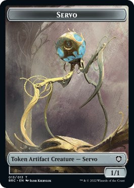Myr // Servo Double-Sided Token [The Brothers' War Commander Tokens] Magic: The Gathering