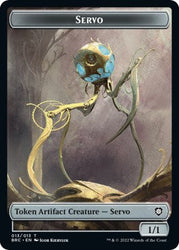 Myr // Servo Double-Sided Token [The Brothers' War Commander Tokens] Magic: The Gathering