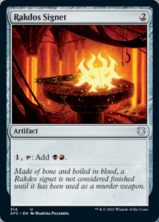 Rakdos Signet [Dungeons & Dragons: Adventures in the Forgotten Realms Commander] Magic: The Gathering