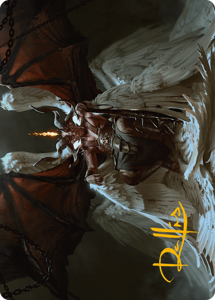 Shilgengar, Sire of Famine Art Card (Gold-Stamped Signature) [Modern Horizons 3 Art Series] Magic: The Gathering