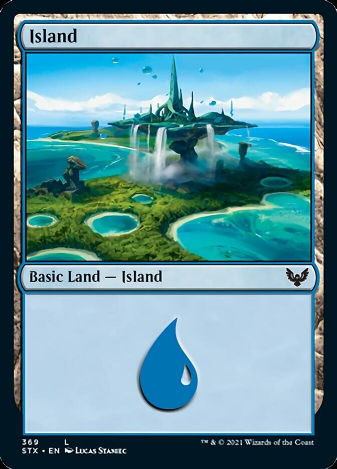 Island (369) [Strixhaven: School of Mages] Magic: The Gathering