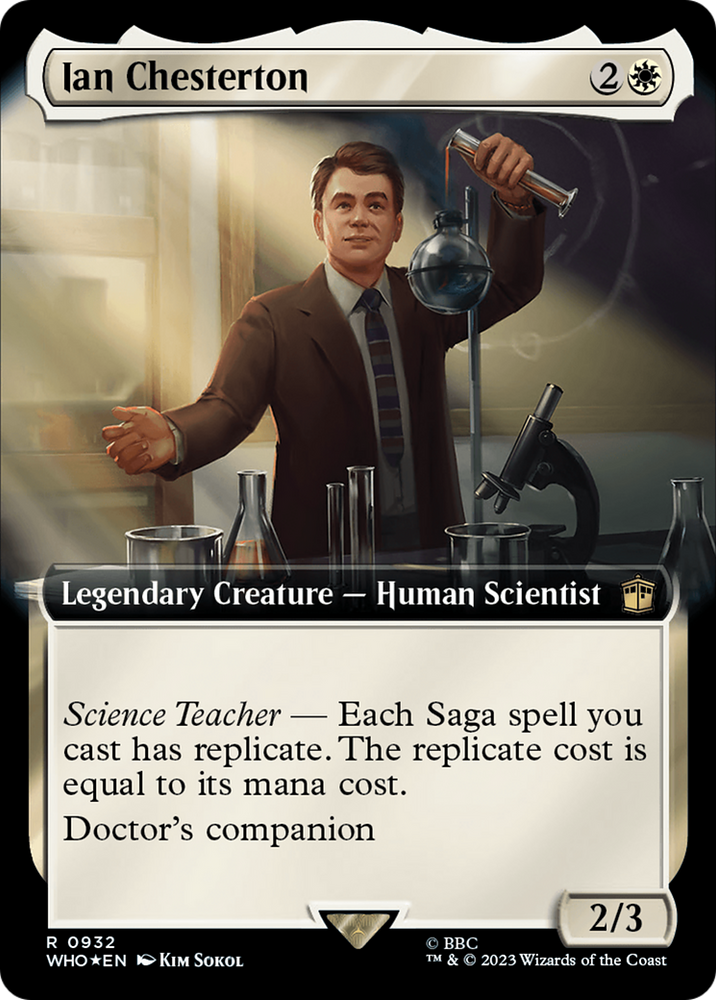 Ian Chesterton (Extended Art) (Surge Foil) [Doctor Who] Magic: The Gathering
