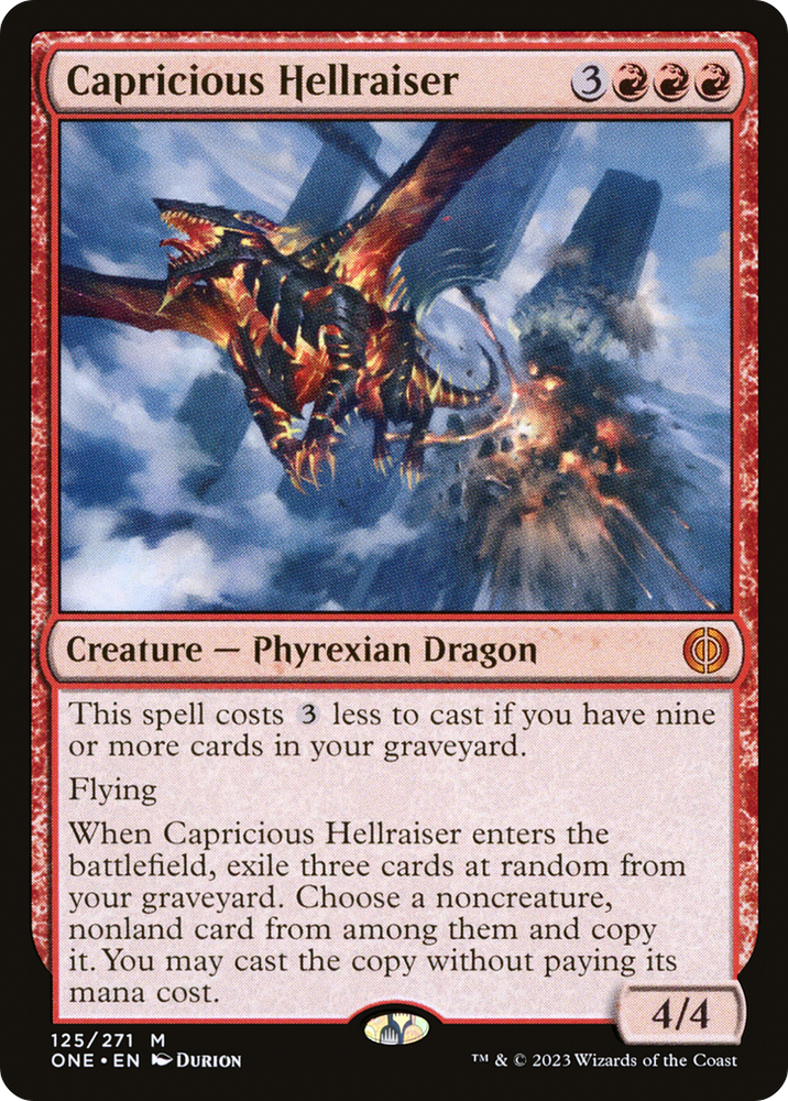 Capricious Hellraiser [Phyrexia: All Will Be One] Magic: The Gathering
