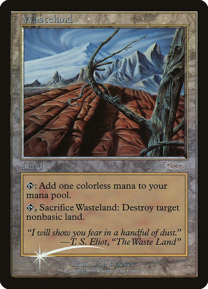 Wasteland [Magic Player Rewards 2001] Magic: The Gathering