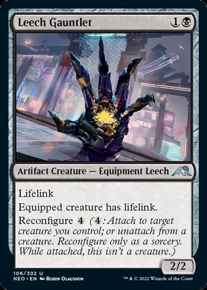 Leech Gauntlet [Kamigawa: Neon Dynasty] Magic: The Gathering