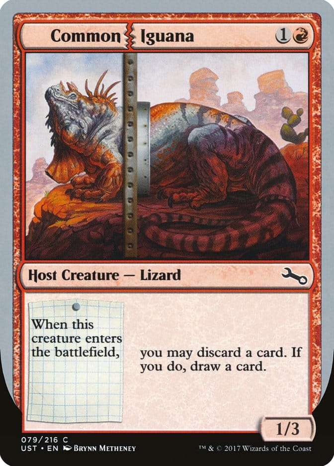 Common Iguana [Unstable] Magic: The Gathering