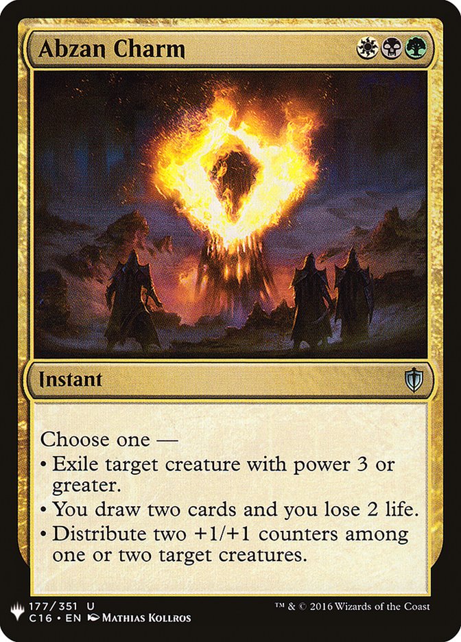 Abzan Charm [Mystery Booster] Magic: The Gathering