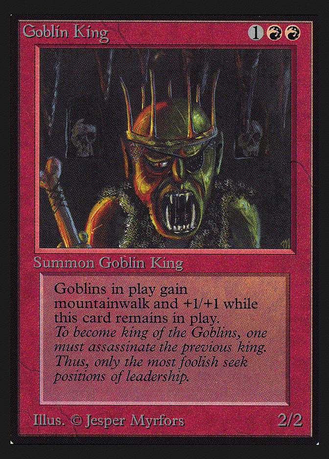 Goblin King [International Collectors' Edition] Magic: The Gathering