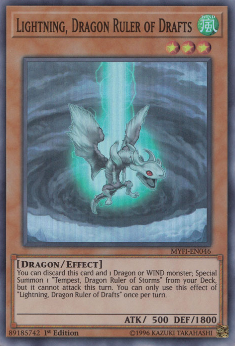 Lightning, Dragon Ruler of Drafts [MYFI-EN046] Super Rare - Yugioh Cards For Your TCG Needs!