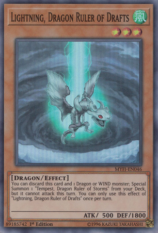 Lightning, Dragon Ruler of Drafts [MYFI-EN046] Super Rare - Yugioh Cards For Your TCG Needs!