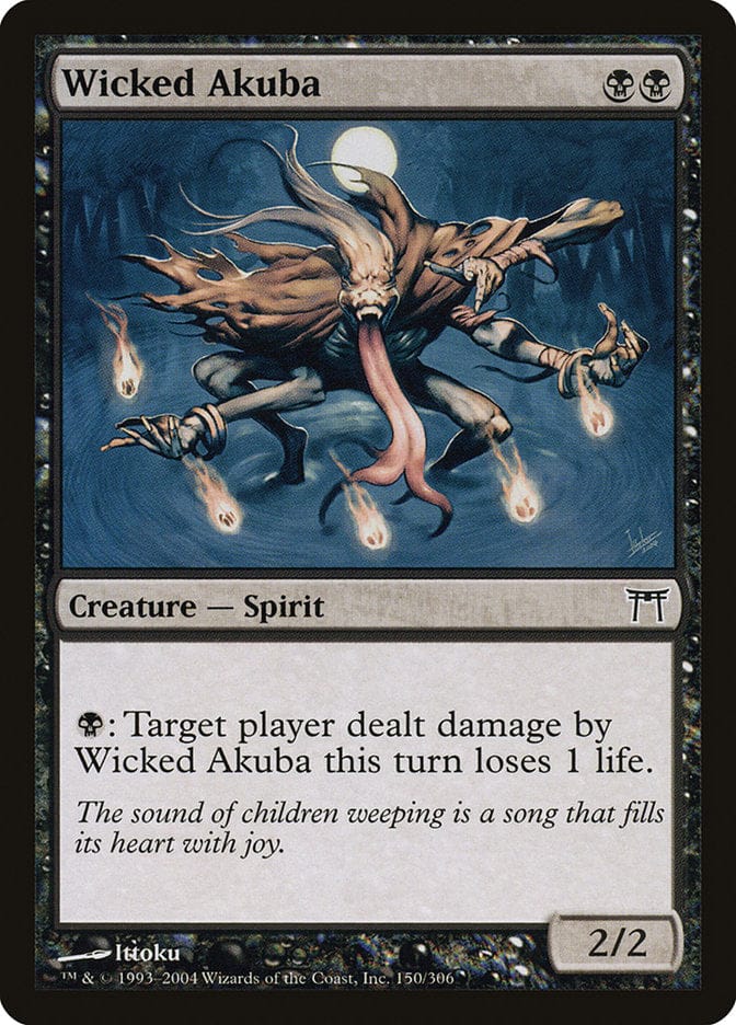 Wicked Akuba [Champions of Kamigawa] Magic: The Gathering