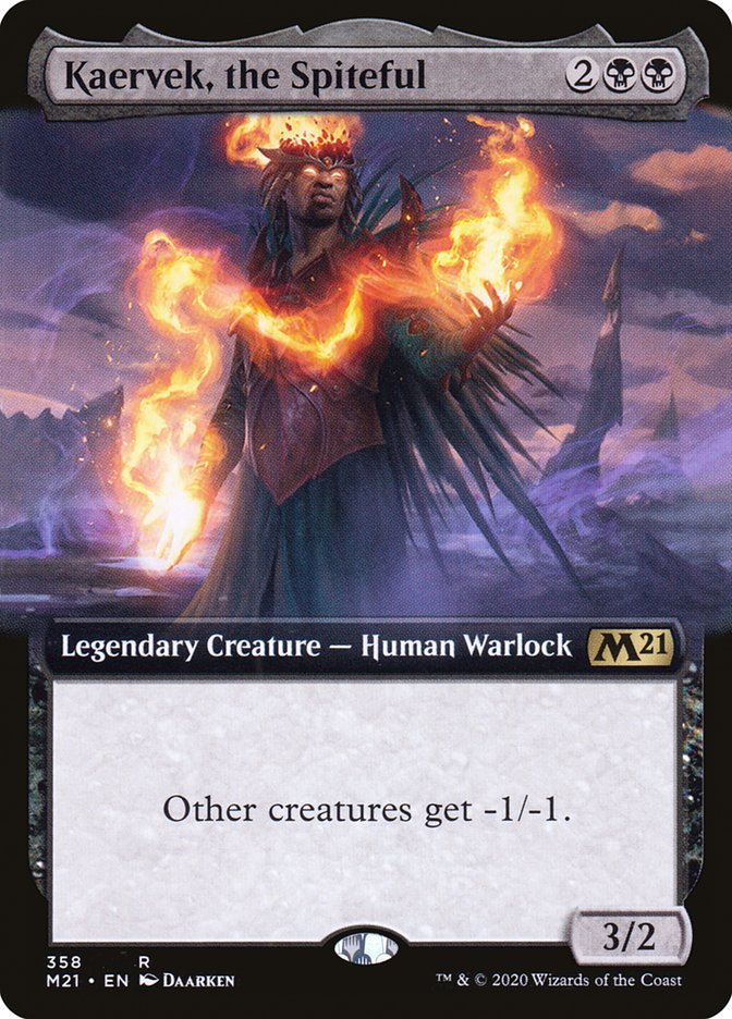 Kaervek, the Spiteful (Extended Art) [Core Set 2021] Magic: The Gathering