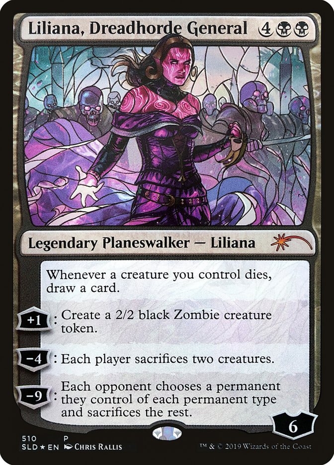 Liliana, Dreadhorde General (Stained Glass) [Secret Lair Drop Promos] Magic: The Gathering
