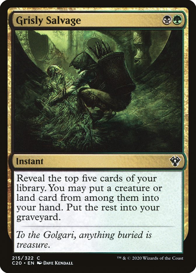 Grisly Salvage [Commander 2020] Magic: The Gathering