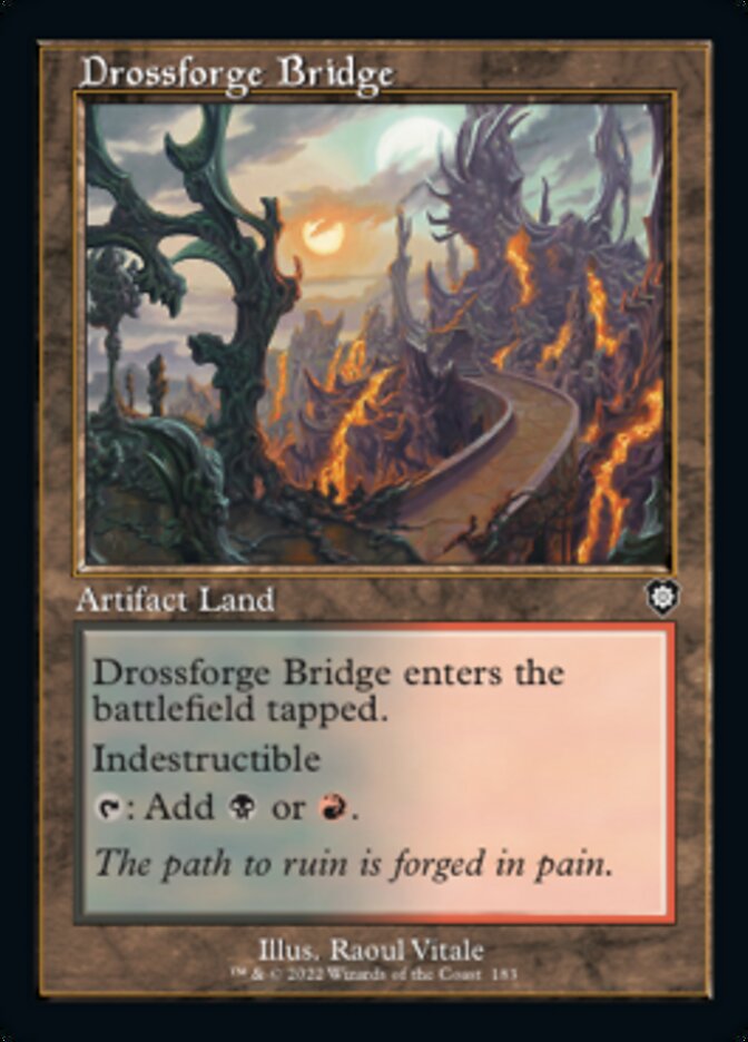 Drossforge Bridge (Retro) [The Brothers' War Commander] Magic: The Gathering