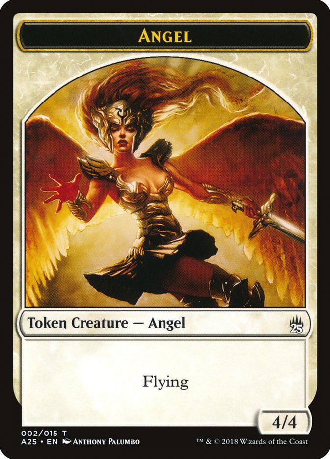 Angel Token [Masters 25 Tokens] Magic: The Gathering