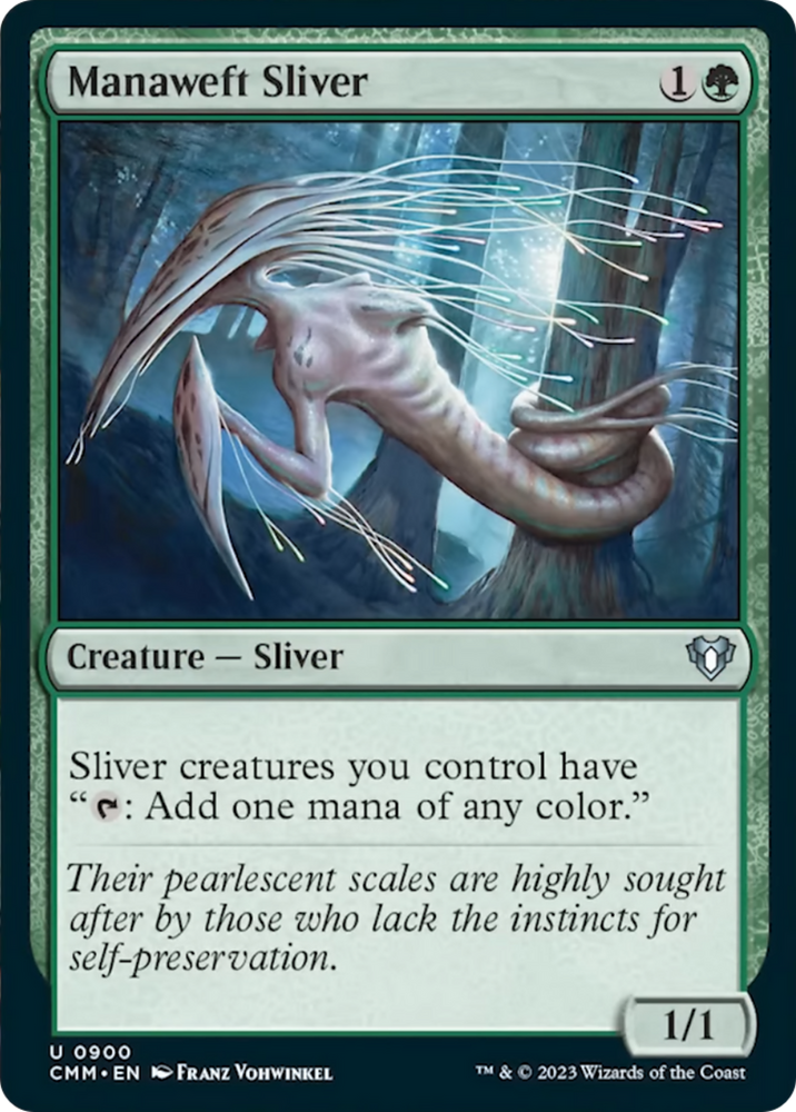 Manaweft Sliver [Commander Masters] Magic: The Gathering