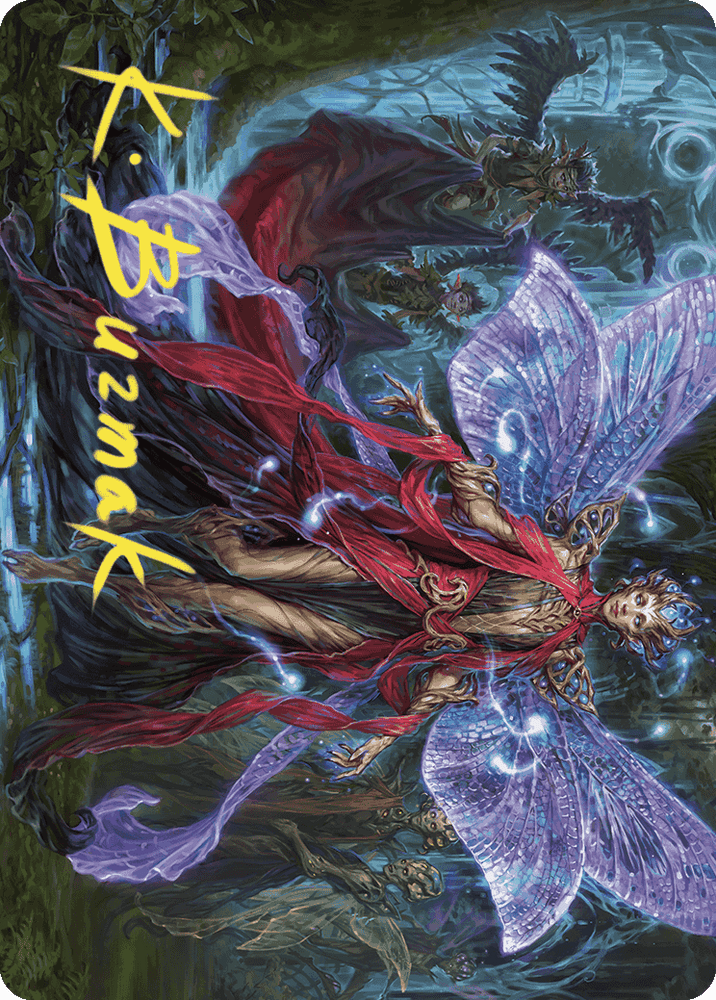 Tegwyll, Duke of Splendor Art Card (Gold-Stamped Signature) [Wilds of Eldraine Art Series] Magic: The Gathering