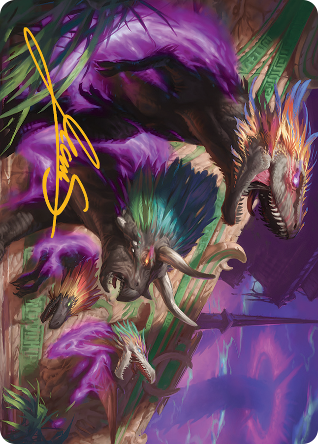 Burning Sun's Fury Art Card (Gold-Stamped Signature) [March of the Machine Art Series] Magic: The Gathering