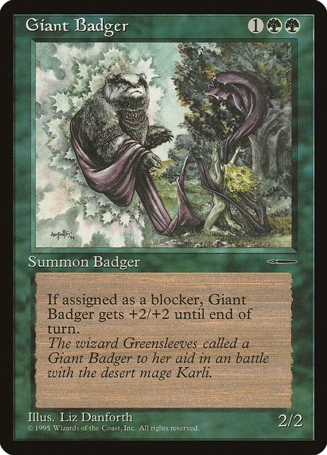Giant Badger (Book Promo) [HarperPrism Book Promos] Magic: The Gathering