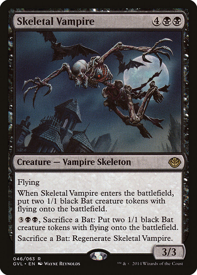 Skeletal Vampire (Garruk vs. Liliana) [Duel Decks Anthology] Magic: The Gathering