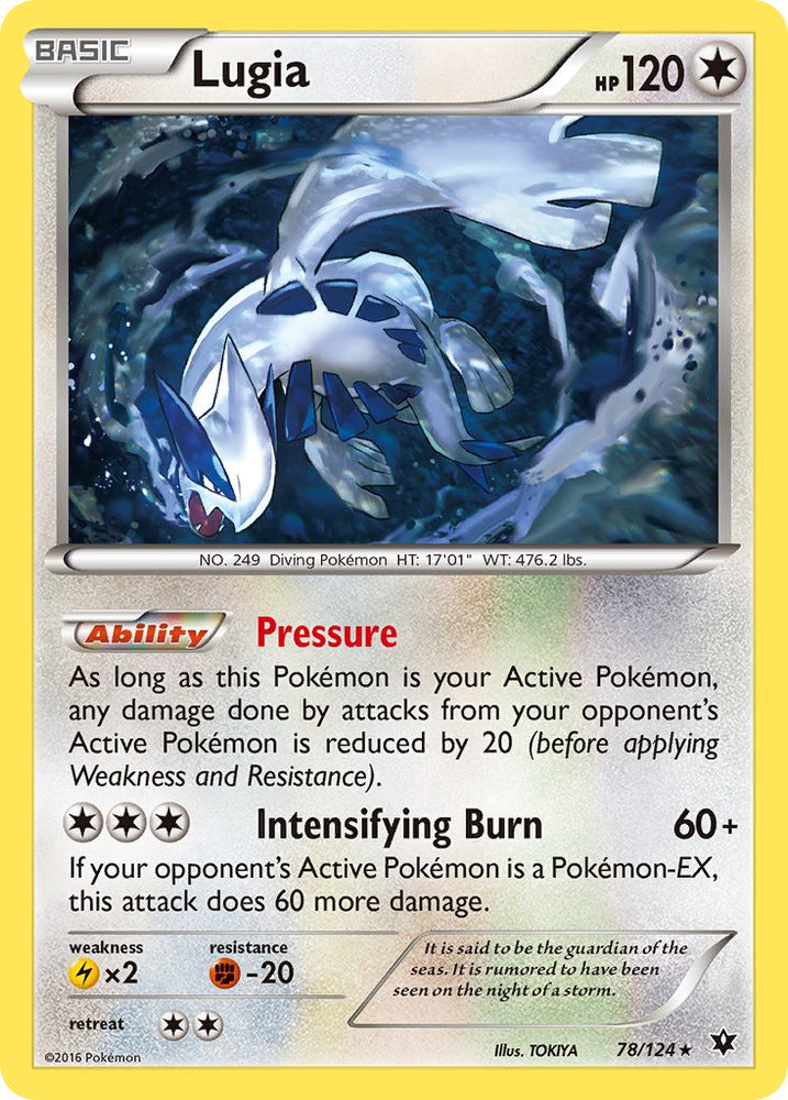 Lugia (78/124) (Theme Deck Exclusive) [XY: Fates Collide] Pokémon