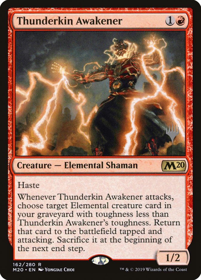 Thunderkin Awakener (Promo Pack) [Core Set 2020 Promos] Magic: The Gathering