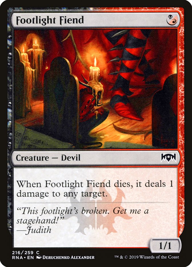 Footlight Fiend [Ravnica Allegiance] Magic: The Gathering