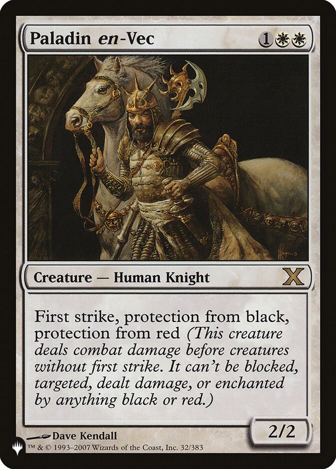 Paladin en-Vec [The List] Magic: The Gathering