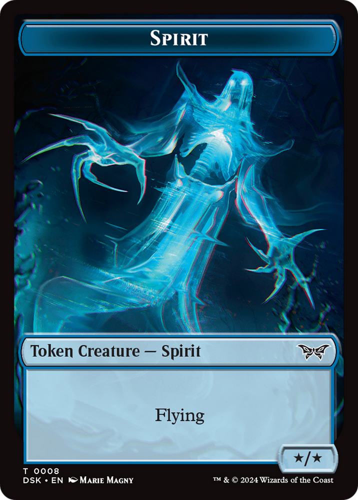 Spirit (0008) // Gremlin Double-Sided Token [Duskmourn: House of Horror Tokens] Magic: The Gathering