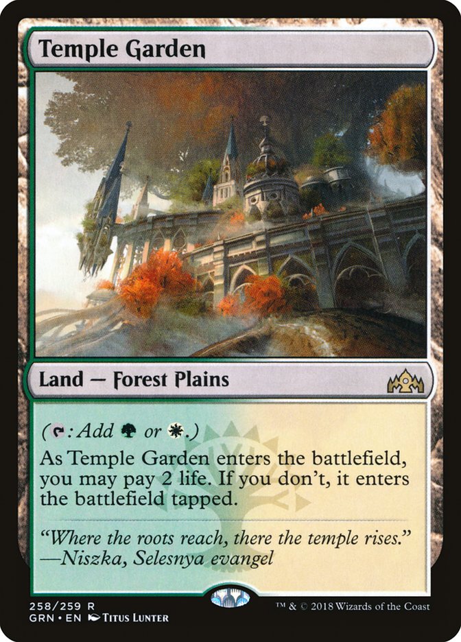 Temple Garden [Guilds of Ravnica] Magic: The Gathering