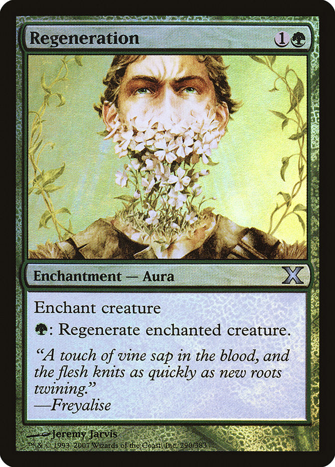 Regeneration (Premium Foil) [Tenth Edition] Magic: The Gathering