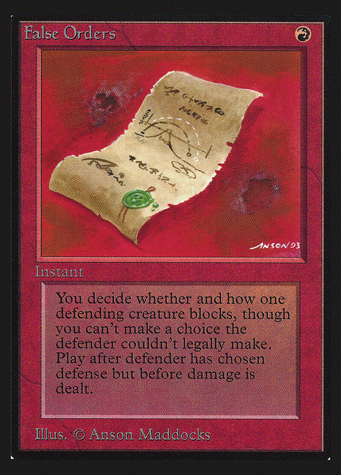 False Orders [International Collectors' Edition] Magic: The Gathering